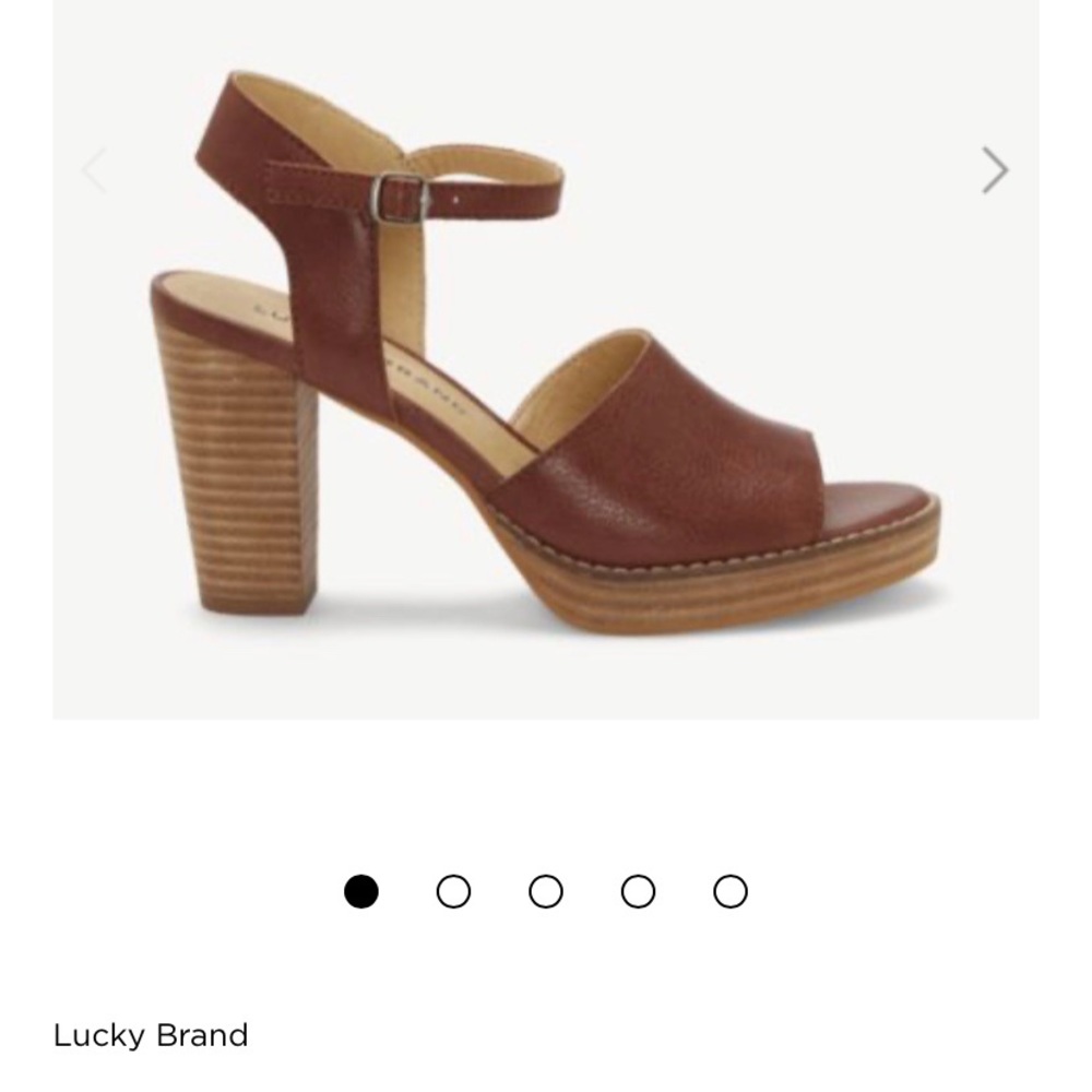 LUCKY BRAND NANIKA SANDALS/ NWT/COGNAC COLOR